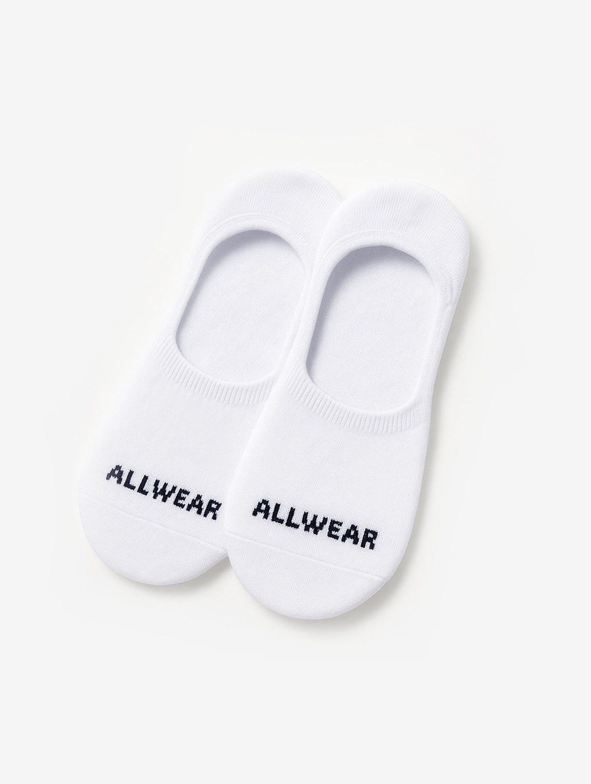 Allwear Organic No Show Socks, flat front